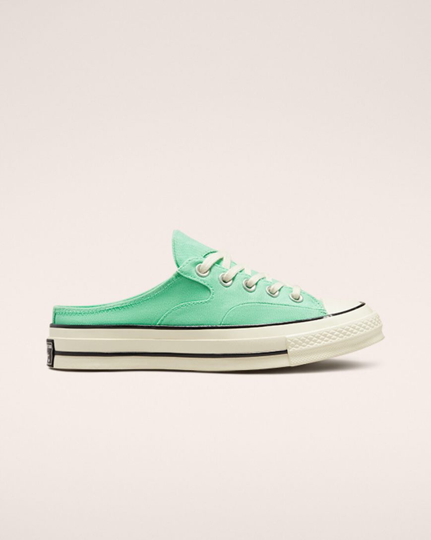 Women\'s Converse Chuck 70 Mule Low Top Shoes Green / Black | AU 1C064S